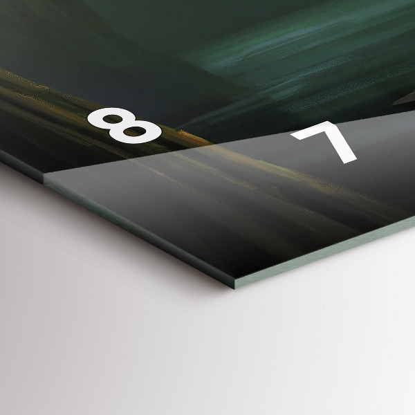 Horizontale Uhr mit motiv Mensch und Ungeheuer im Sumpf