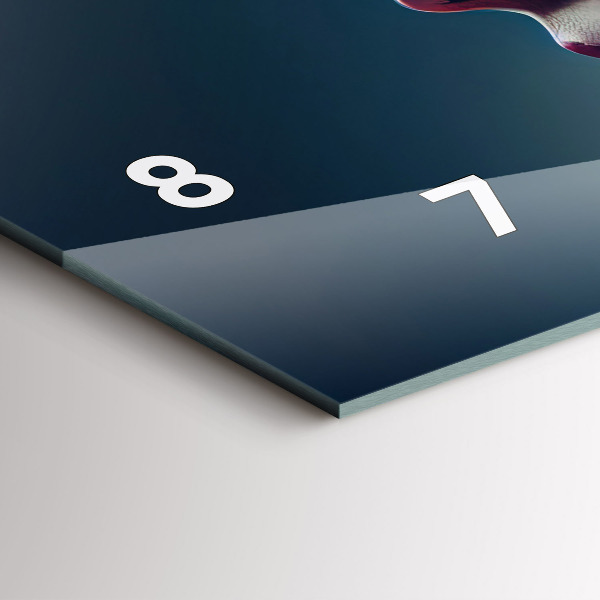 Horizontale Uhr mit motiv Emotionale abstrakte Frau