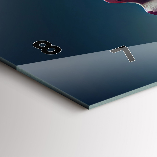 Horizontale Uhr mit motiv Emotionale abstrakte Frau