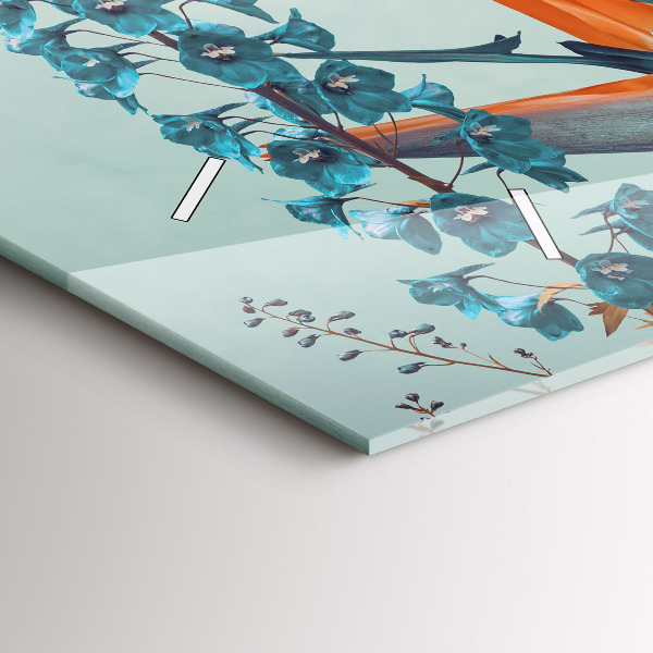 Horizontale Uhr Frau mit Blumen