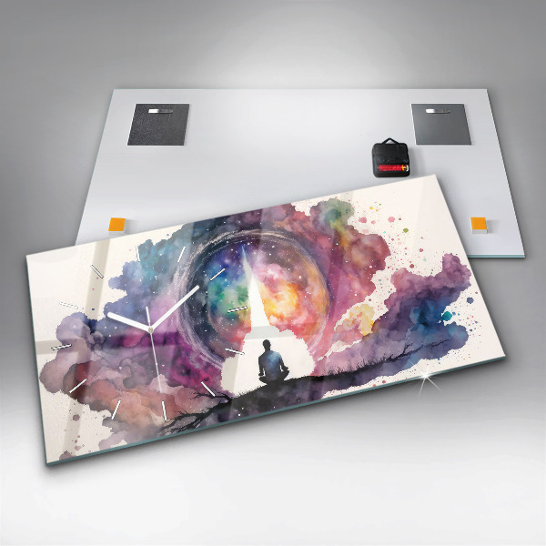 Horizontale Uhr mit motiv Lebensstil Meditation