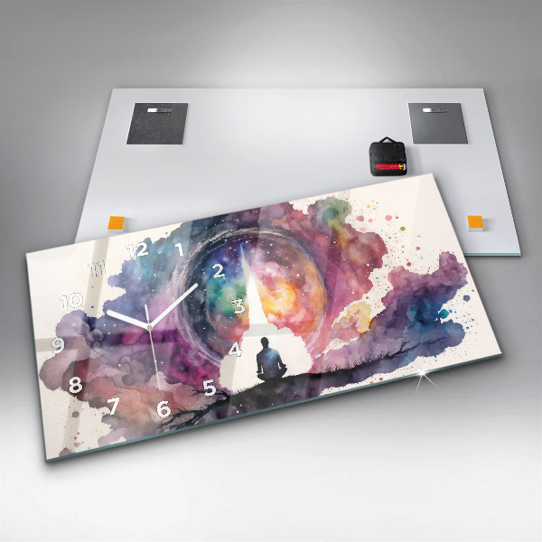 Horizontale Uhr mit motiv Lebensstil Meditation