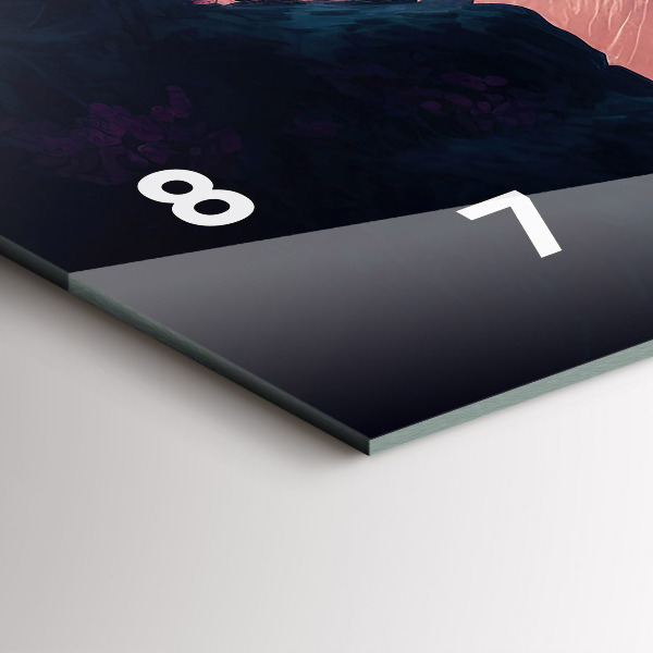 Horizontale Uhr Magischer Wald und Gebirge