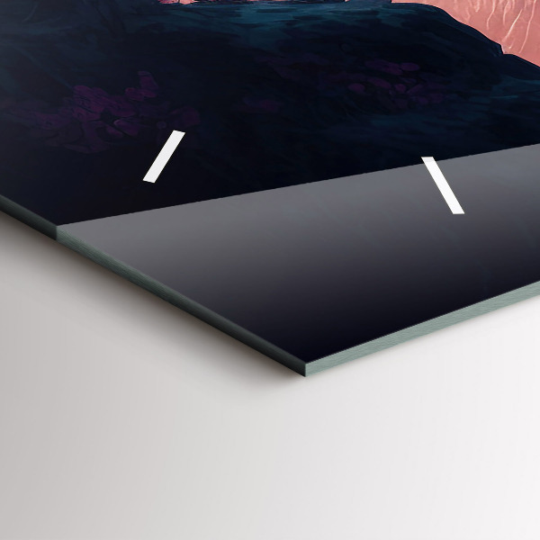 Horizontale Uhr Magischer Wald und Gebirge