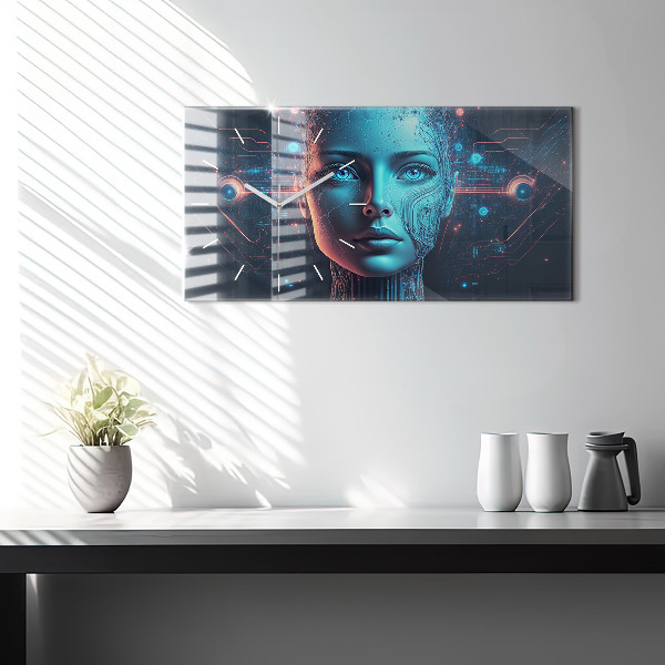 Horizontale Uhr mit motiv Künstliche Intelligenz