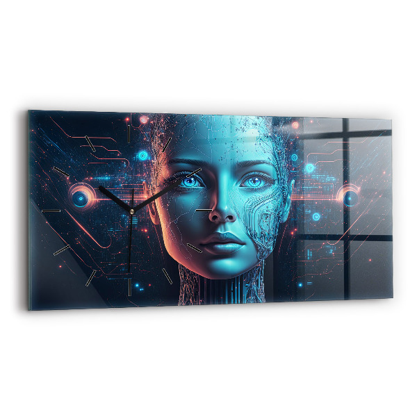 Horizontale Uhr mit motiv Künstliche Intelligenz