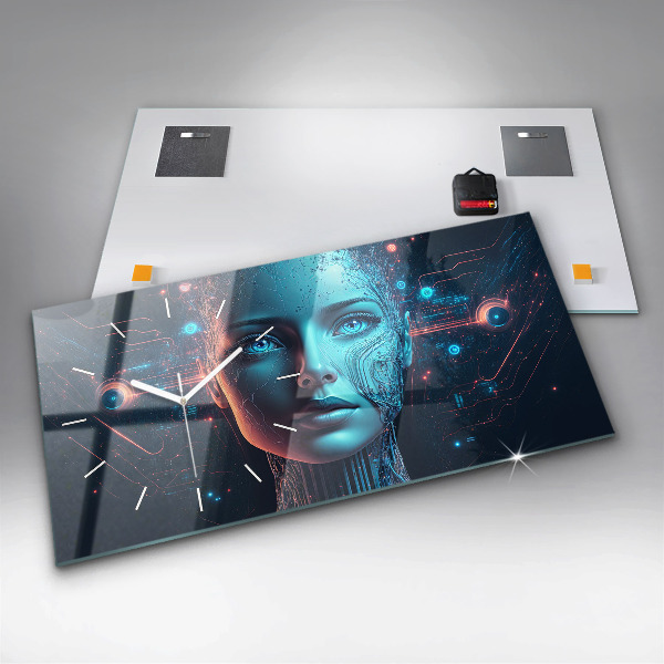 Horizontale Uhr mit motiv Künstliche Intelligenz