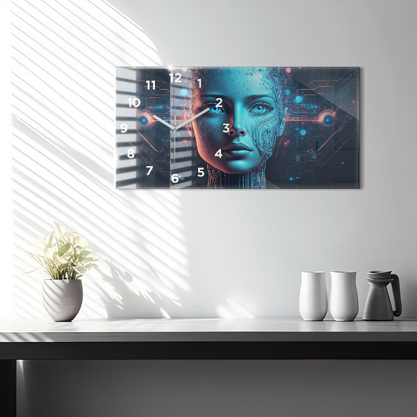 Horizontale Uhr mit motiv Künstliche Intelligenz