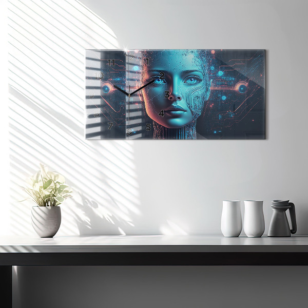 Horizontale Uhr mit motiv Künstliche Intelligenz