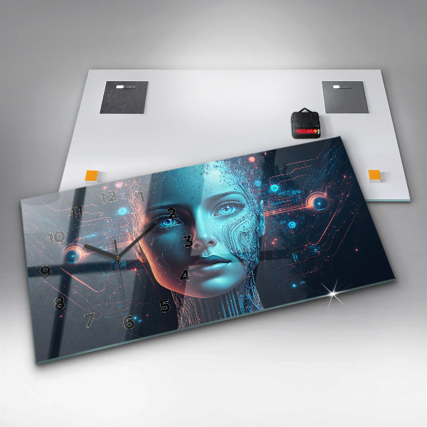 Horizontale Uhr mit motiv Künstliche Intelligenz