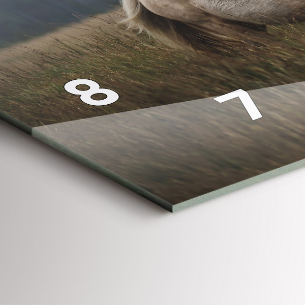 Horizontale Uhr Pferde im Galopp