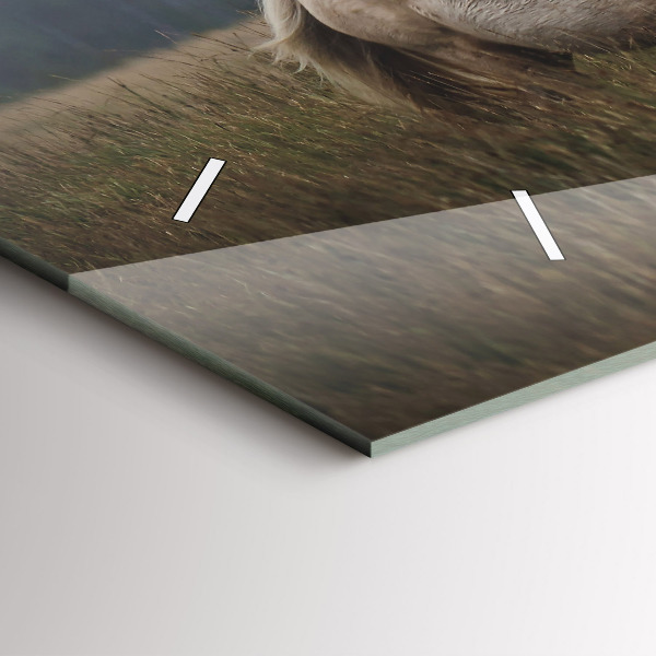 Horizontale Uhr Pferde im Galopp