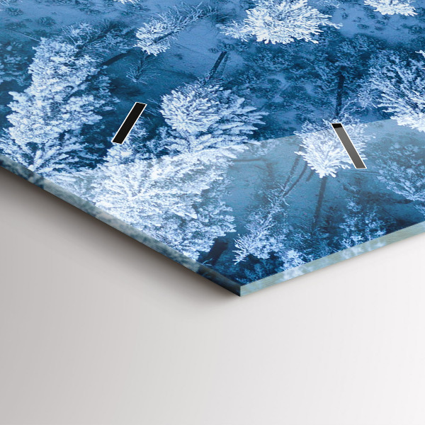 Horizontale Uhr mit motiv Wald aus der Vogelperspektive Drohne