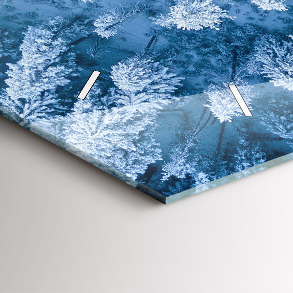 Horizontale Uhr mit motiv Wald aus der Vogelperspektive Drohne