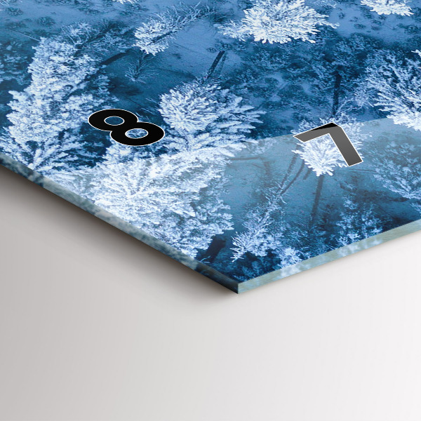 Horizontale Uhr mit motiv Wald aus der Vogelperspektive Drohne