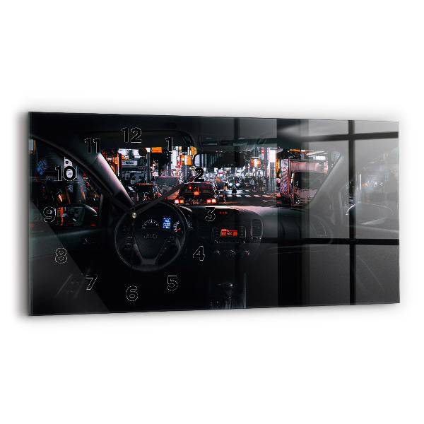 Horizontale Uhr mit motiv Auto in Tokio