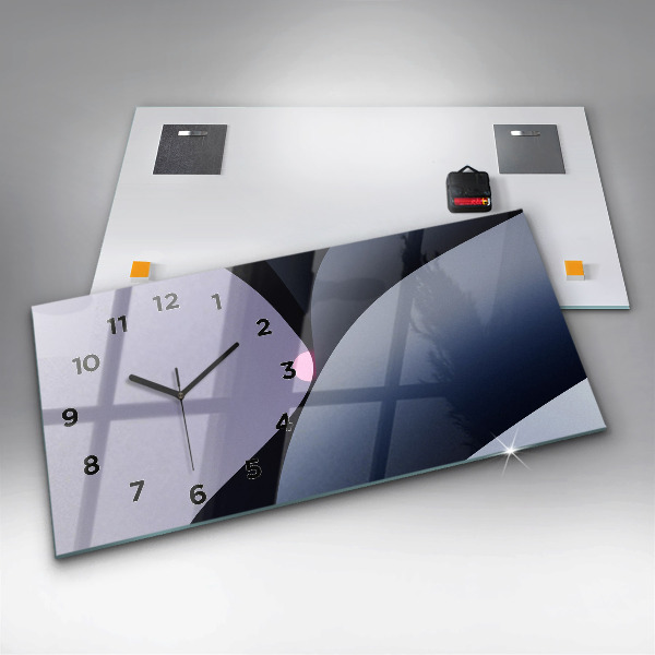 Horizontale Uhr mit motiv Abstrakte Sonne