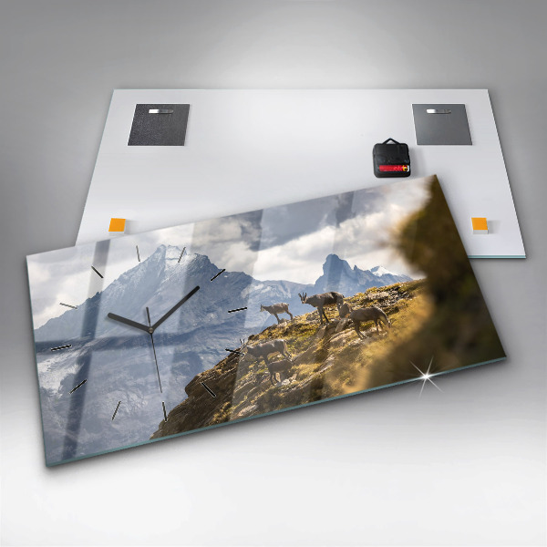 Horizontale Uhr Ziege im Aosta-Tal