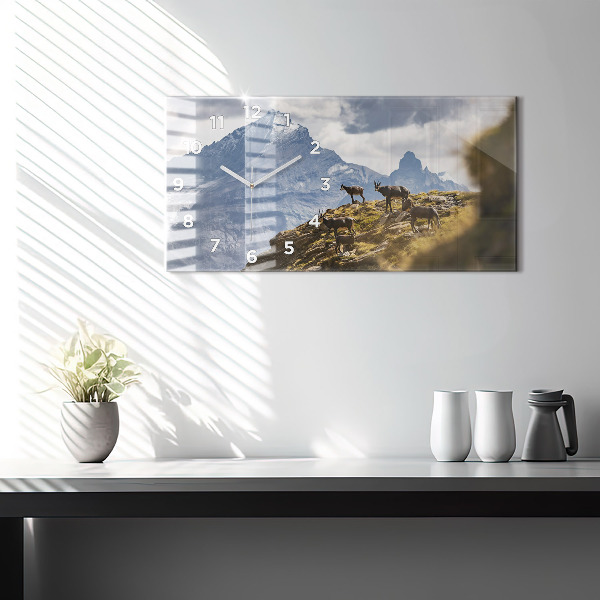 Horizontale Uhr Ziege im Aosta-Tal