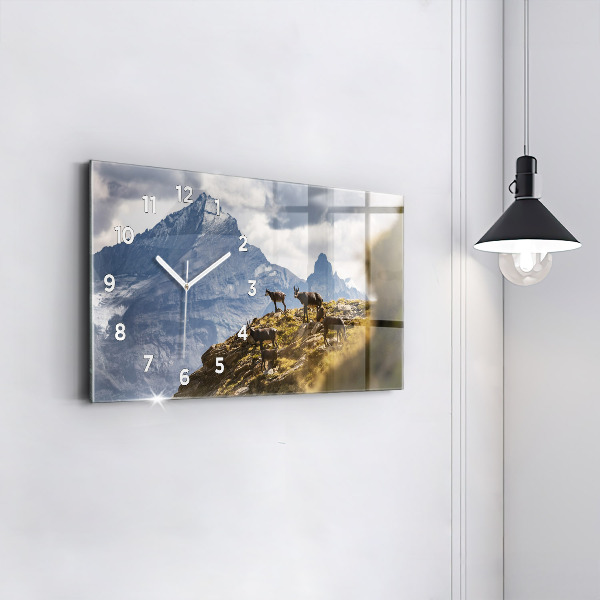 Horizontale Uhr Ziege im Aosta-Tal