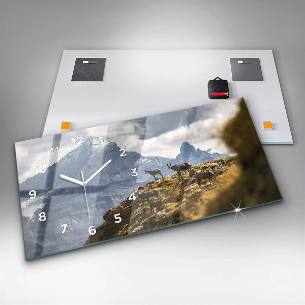 Horizontale Uhr Ziege im Aosta-Tal