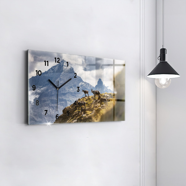 Horizontale Uhr Ziege im Aosta-Tal