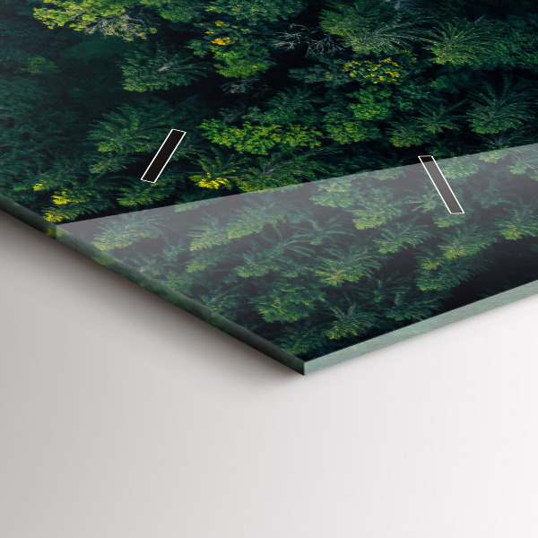 Horizontale Uhr Wald aus der Vogelperspektive