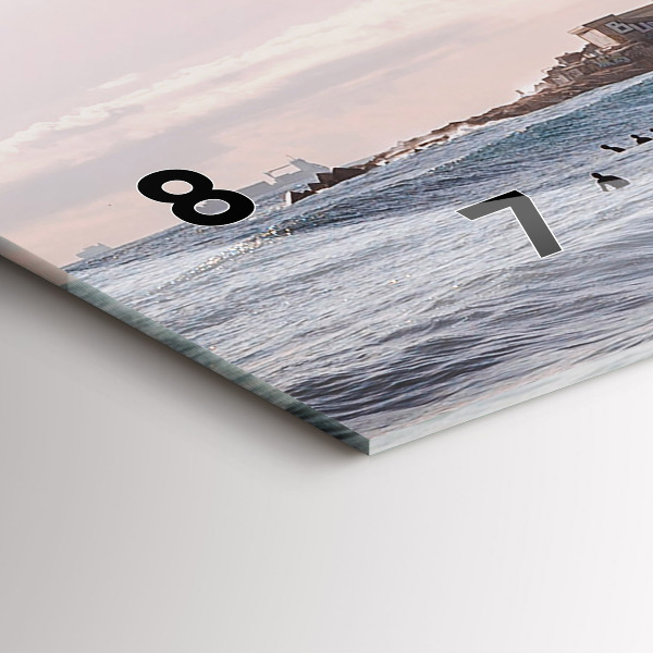 Horizontale Uhr mit motiv Surfer in Barcelona