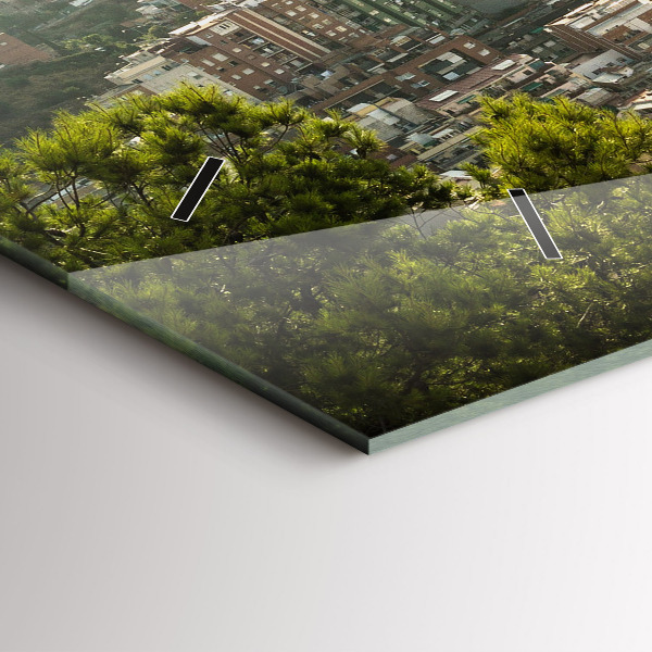 Horizontale Uhr Barcelona Blick auf den Montjuic