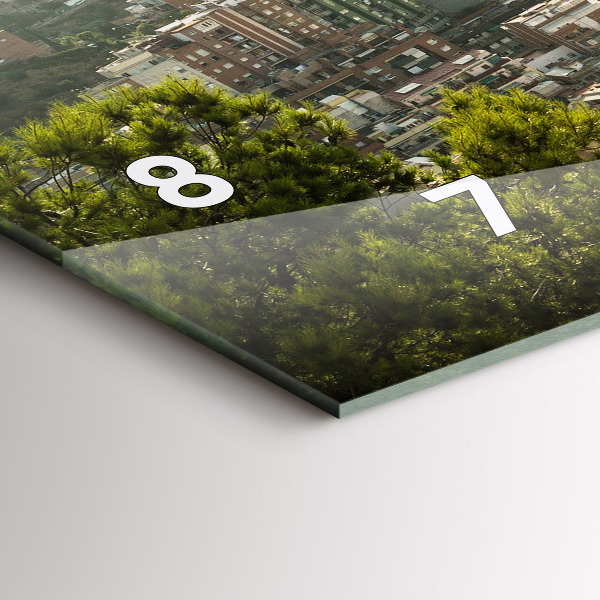 Horizontale Uhr Barcelona Blick auf den Montjuic