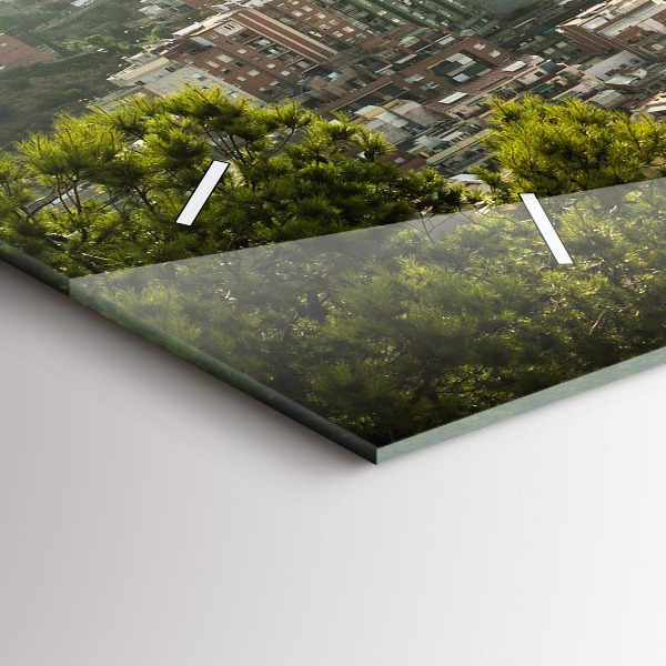 Horizontale Uhr Barcelona Blick auf den Montjuic