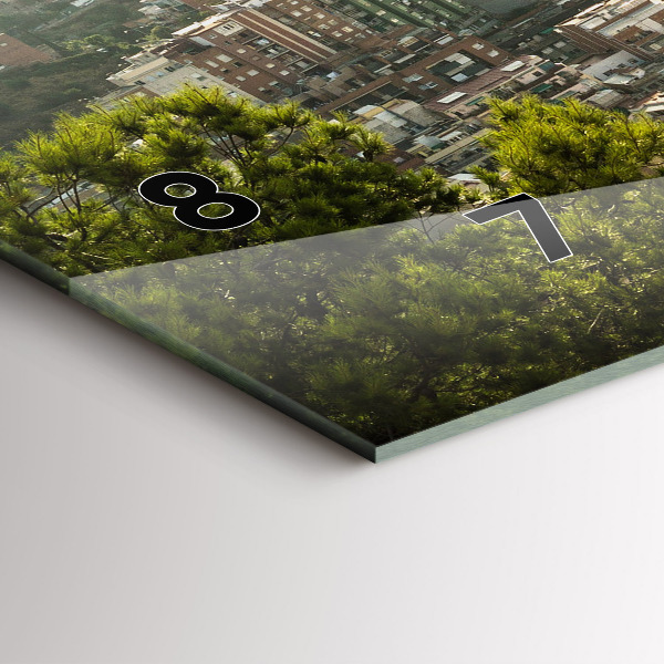 Horizontale Uhr Barcelona Blick auf den Montjuic