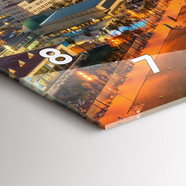 Horizontale Uhr mit motiv Strand von Barcelona