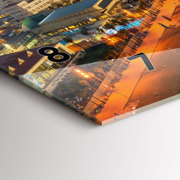 Horizontale Uhr mit motiv Strand von Barcelona