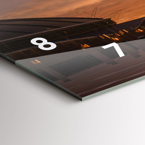 Horizontale Uhr mit motiv Olympischer Park in Barcelona