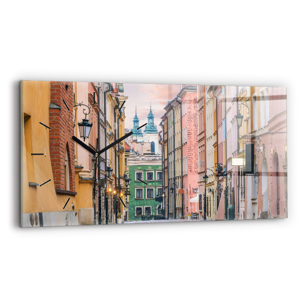 Horizontale Uhr Alte Stadt in Warschau