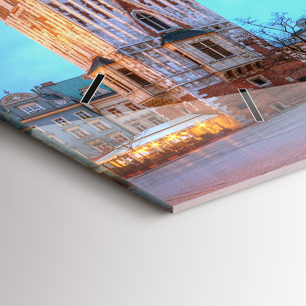 Horizontale Uhr mit motiv Hauptmarkt in Krakau