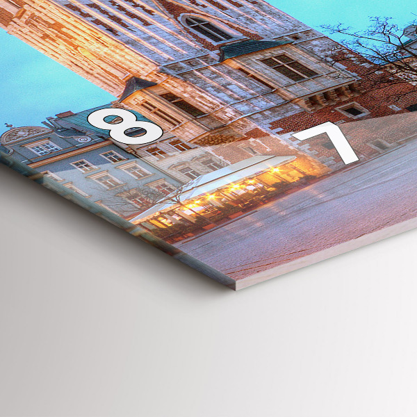 Horizontale Uhr mit motiv Hauptmarkt in Krakau