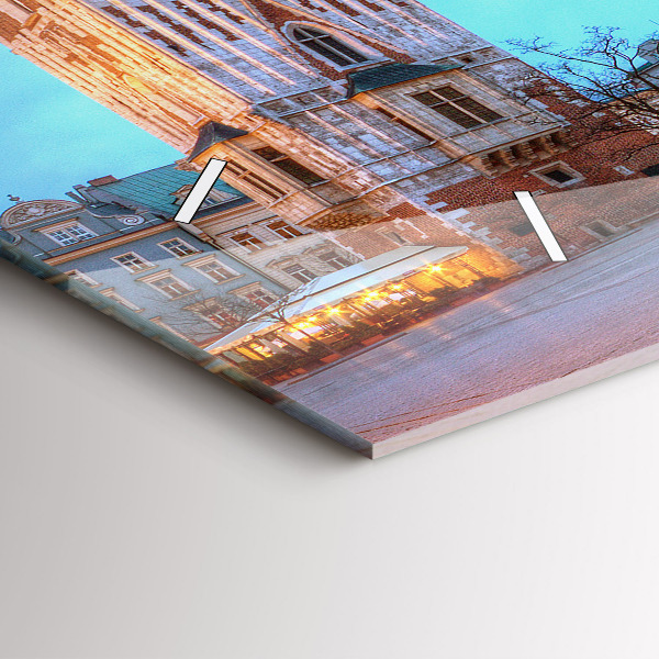 Horizontale Uhr mit motiv Hauptmarkt in Krakau