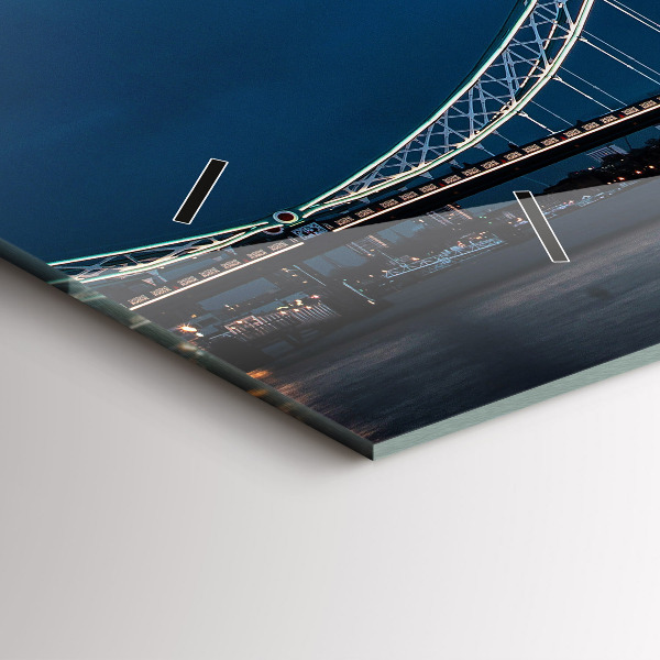 Horizontale Uhr mit motiv Tower Bridge London bei Nacht