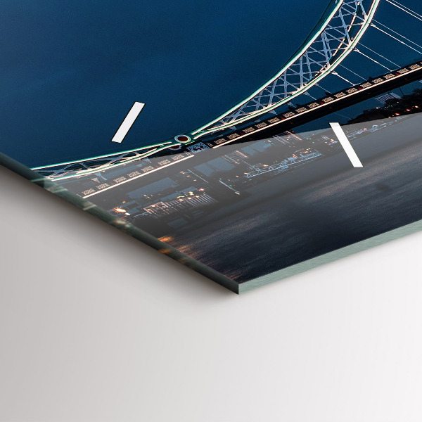 Horizontale Uhr mit motiv Tower Bridge London bei Nacht