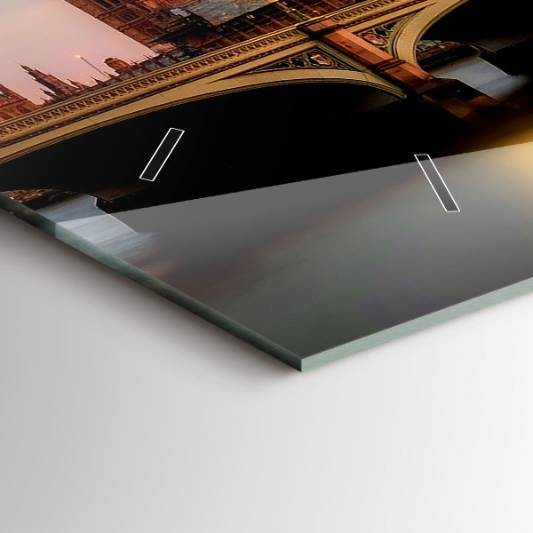 Horizontale Uhr Big Ben Londoner Skyline