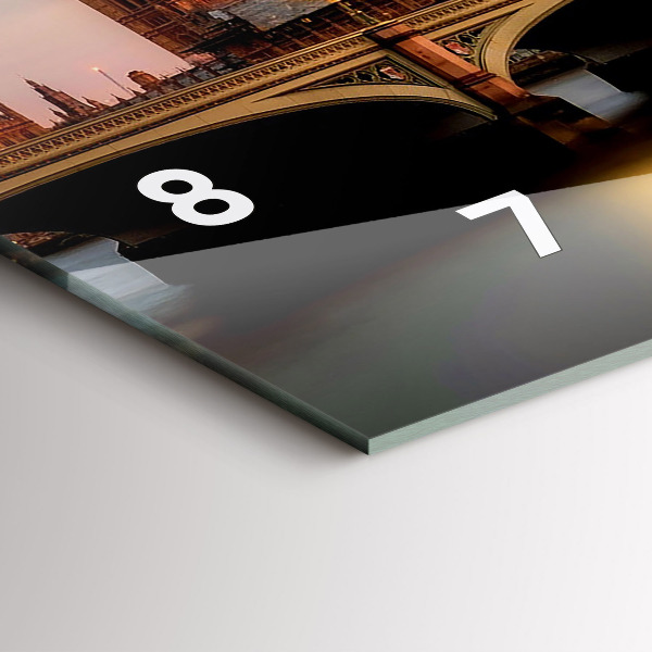 Horizontale Uhr Big Ben Londoner Skyline