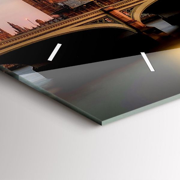 Horizontale Uhr Big Ben Londoner Skyline