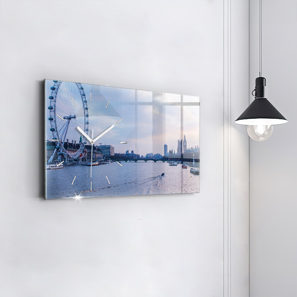 Horizontale Uhr London Eye-Panorama