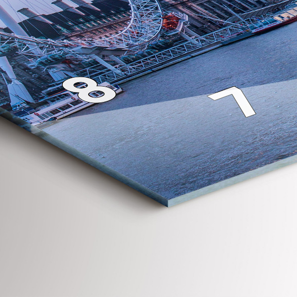 Horizontale Uhr London Eye-Panorama