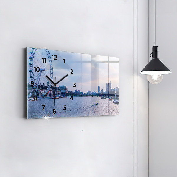 Horizontale Uhr London Eye-Panorama