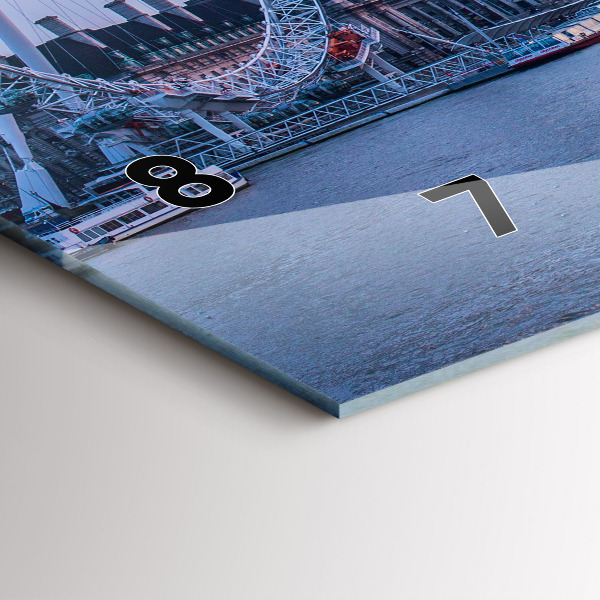 Horizontale Uhr London Eye-Panorama