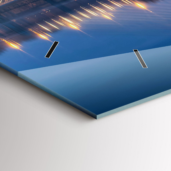 Horizontale Uhr mit motiv Brücke Rędziński Wroclaw