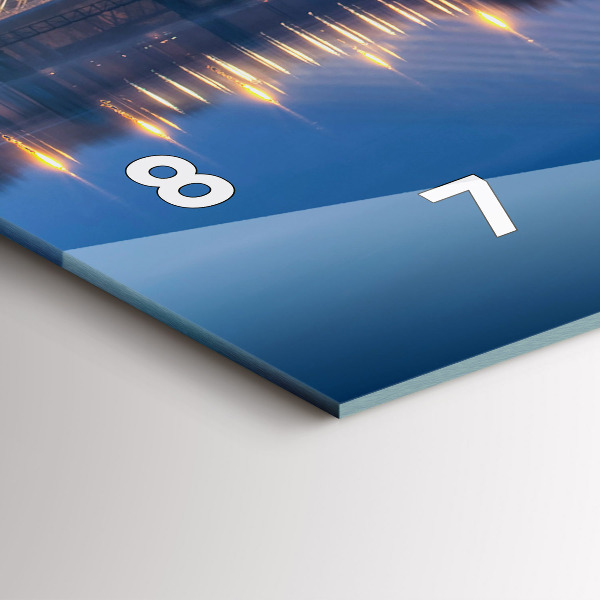 Horizontale Uhr mit motiv Brücke Rędziński Wroclaw